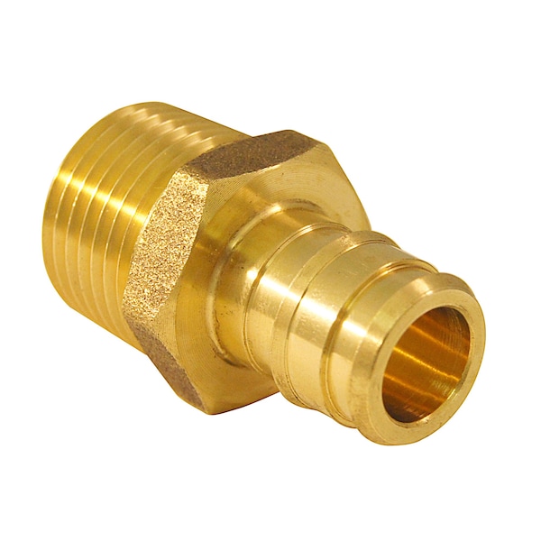 1/2 In. Brass PEX-A Barb X 1/2 In. MNPT Male Adapter